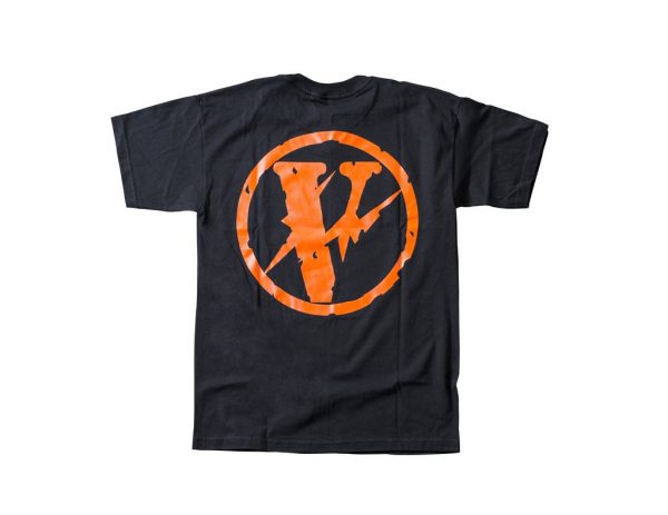 vlone friends orange v fragment tee black