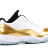 Air Jordan 11 Retro Low White/ Gold 'Olympic' 528895 103 - Image 3