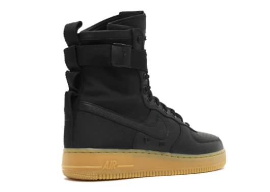 Nike Air Force 1 SF Black/ Gum 859202 009 - Image 3