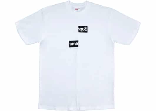 Supreme Comme des Garcons SHIRT Split Box Logo Tee White