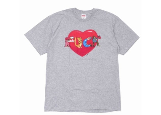 Supreme Fuck Love Tee Grey