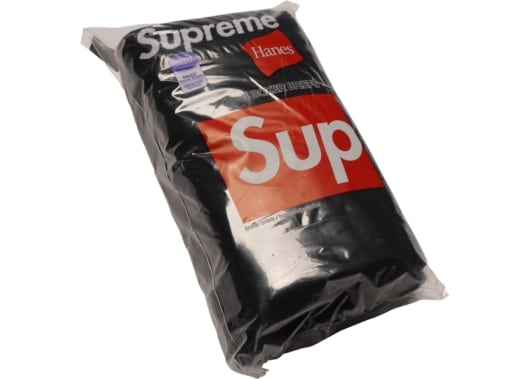 Supreme Hanes Boxer Black (Pack of 4)