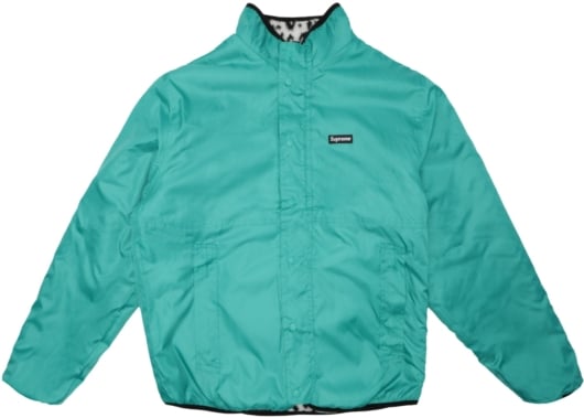 Supreme Reversible Leopard Fleece Teal