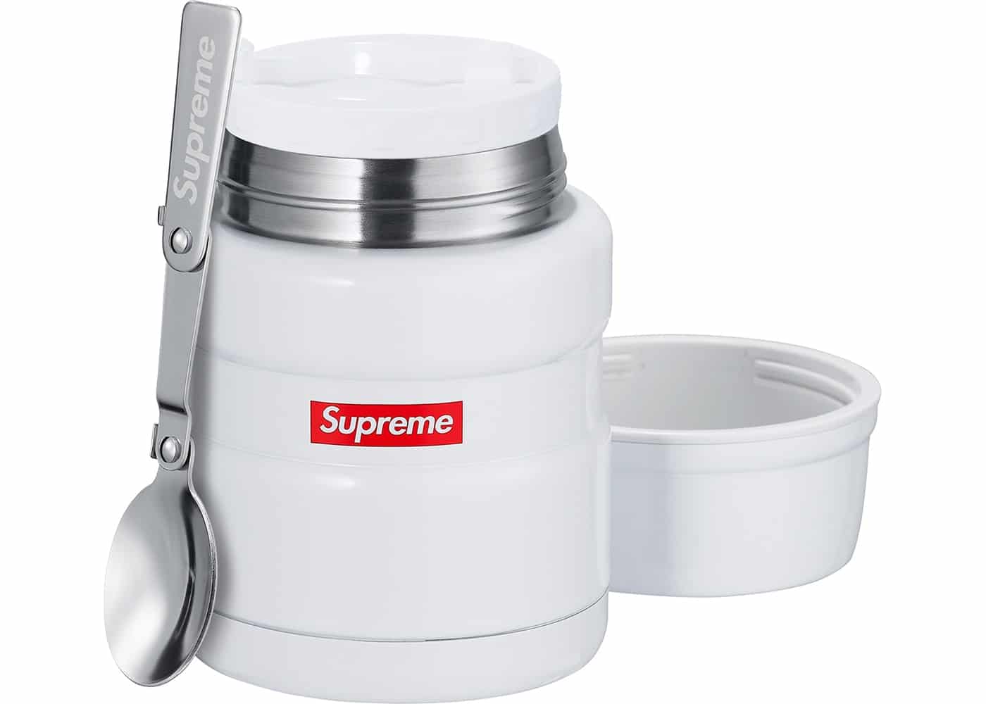 Buy Supreme Thermos Stainless King Food Jar and Spoon White Online in