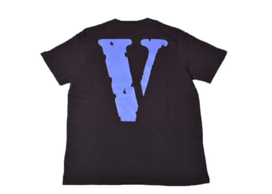 Vlone OG Logo Blue V Tee Black - Image 2