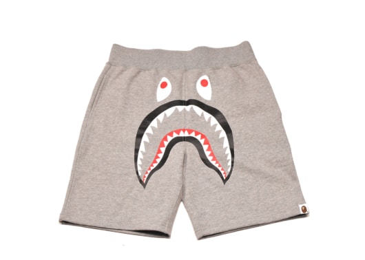 Bape Shark Sweat Shorts Grey