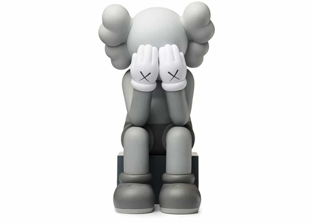 Buy Kaws Passing Through Open Edition Vinyl Figure Grey Online in