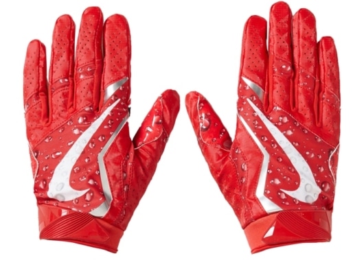 Supreme Nike Vapor Jet 4.0 Football Gloves Red - Image 2