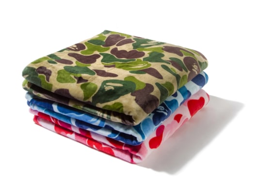 Bape Fleece ABC Blanket VIP Exclusive Blue Camo