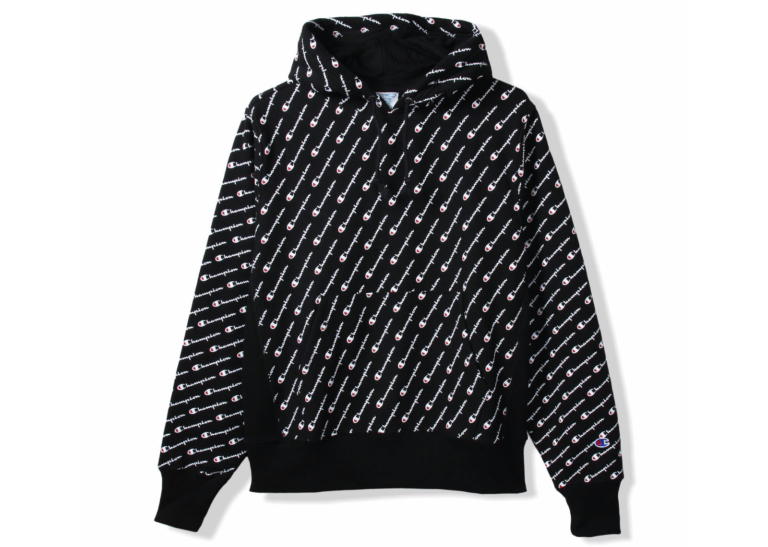 black champion all over print hoodie