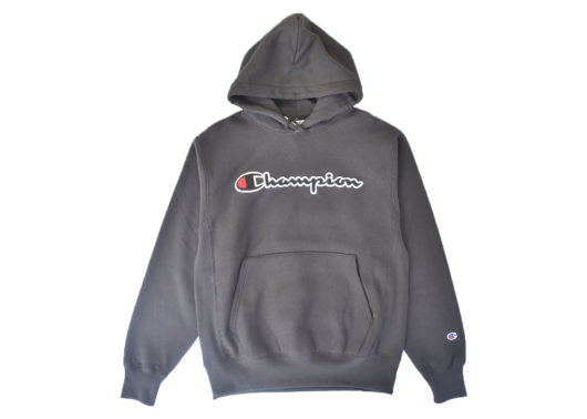 Champion Reverse Weave Hoodie Chen Script Black