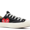 Comme des Garcons PLAY x Converse Chuck Taylor Black Low - Image 2