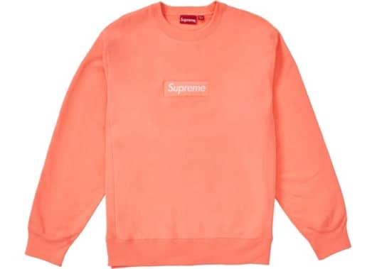 Supreme Box Logo Crewneck (FW18) Fluorescent Pink