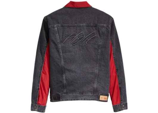 Air Jordan x Levis Reversible Trucker Jacket Black/Red - Image 2