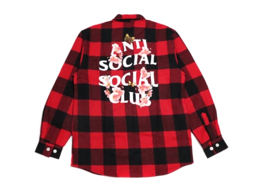 Anti Social Social Club ASSC Kkoch Red Flannel
