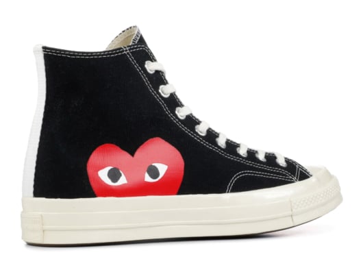 Comme des Garcons PLAY x Converse Chuck Taylor Black High - Image 3
