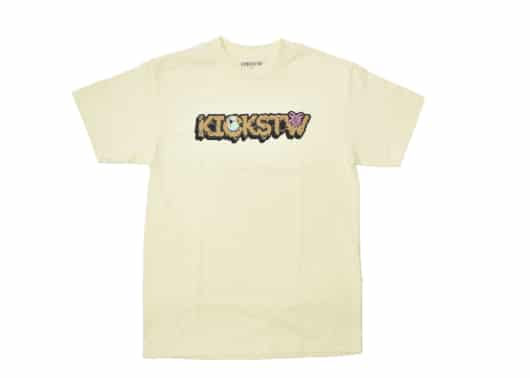 KICKSTW Easter Melting Script Logo Tee Cream