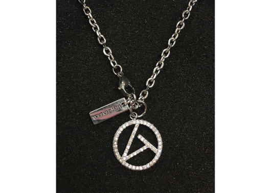 Lost General Anti-War Diamond Necklace Silver - Image 2