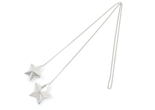 Lost General Double Star Necklace Silver