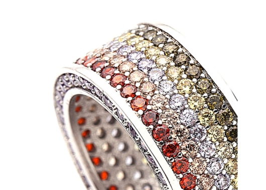Lost General Multi Diamond Ring Silver - Image 2