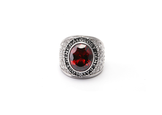 Lost General Ruby Gemstone Ring Silver