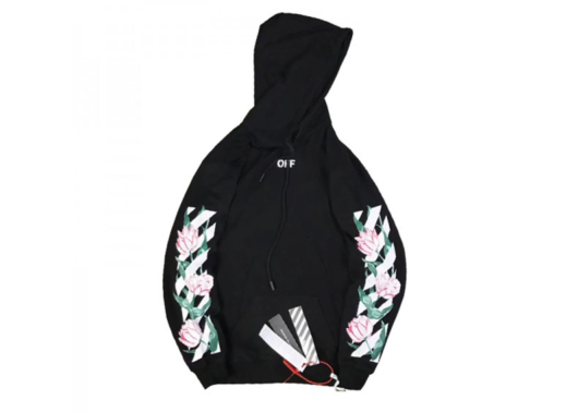 Off White Tulip Arrows Hoodie Black