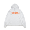 Vlone x Fragment Friends Orange V Hoodie Grey