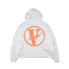 Vlone x Fragment Friends Orange V Hoodie Grey - Image 2