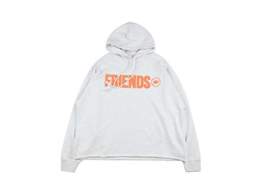 Vlone x Fragment Friends Orange V Hoodie Grey