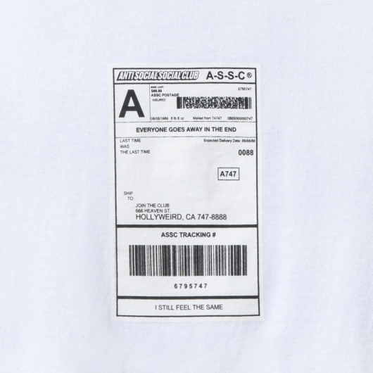 Anti Social Social Club ASSC Thank God Tee White - Image 3
