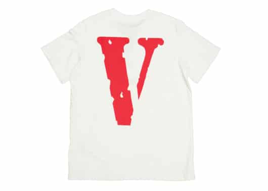 Vlone OG Red V Blue Logo Tee White