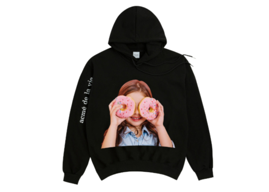 ADLV Baby Face Donut 3 (Girl) Hoodie Black