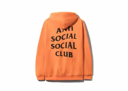 Anti Social Social Club ASSC Flamingo Hoodie Bright Orange - Image 2