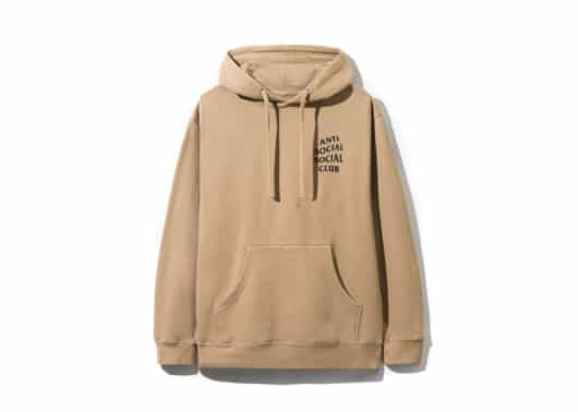 Anti Social Social Club ASSC Fuck Everyone Its Just You In The End Hoodie Sand