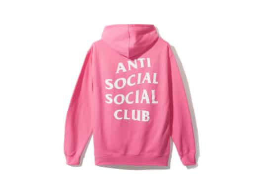 Anti Social Social Club ASSC No Drama Pink Hoodie