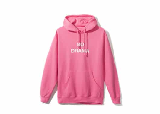 Anti Social Social Club ASSC No Drama Pink Hoodie