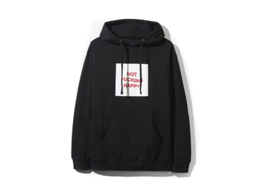 Anti Social Social Club ASSC Not Fucking Happy Hoodie Black