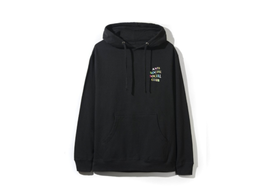 Anti Social Social Club ASSC Rainbow Hoodie Black
