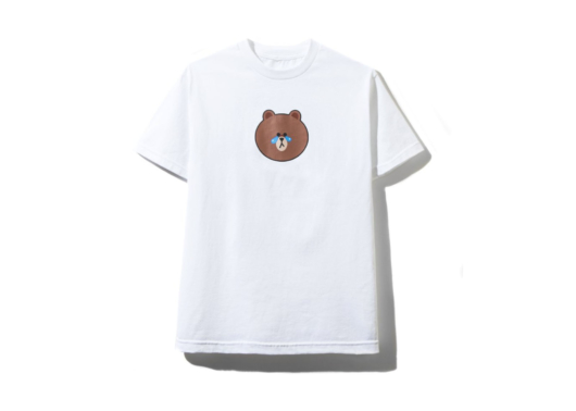 Anti Social Social Club ASSC x Line Brown Bear Tee White