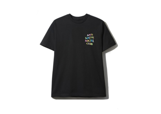 Anti Social Social Club Rainbow Tee Black
