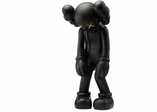 KAWS Small Lie Companion Vinyl Figure Black (Displayed)