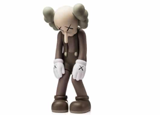 KAWS Small Lie Companion Vinyl Figure Brown (Displayed)