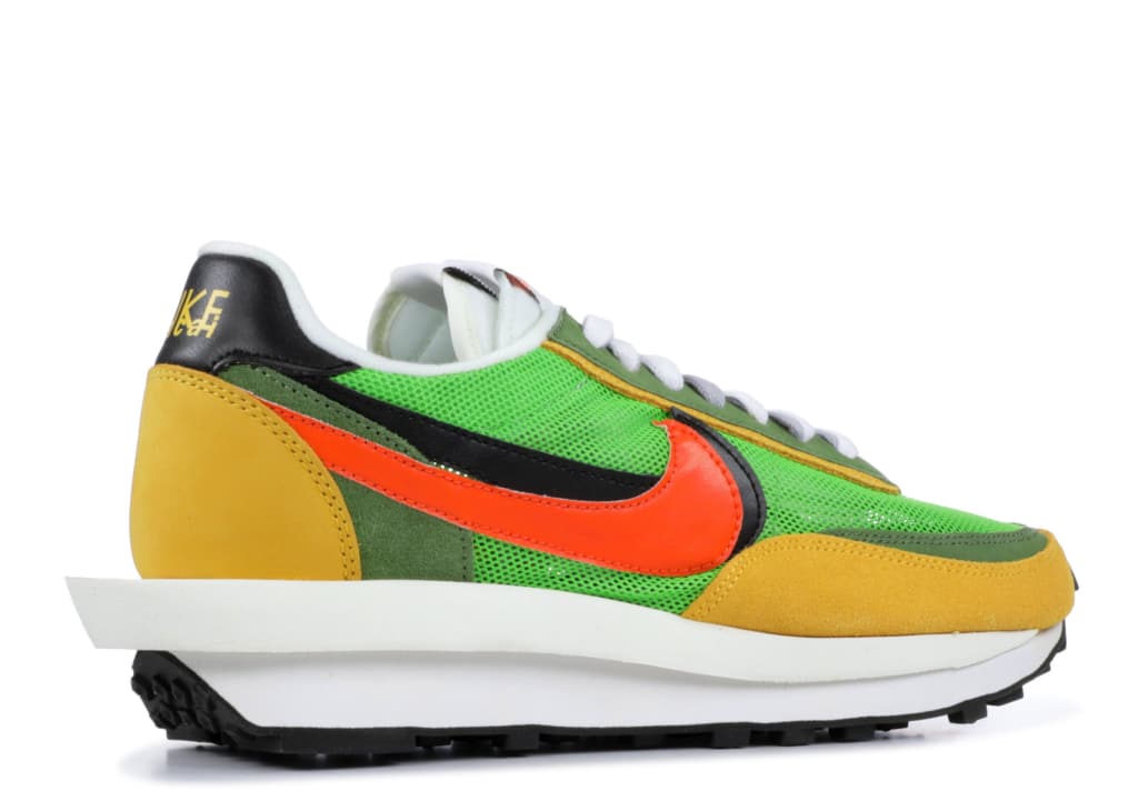 sacai x nike ld waffle green multi