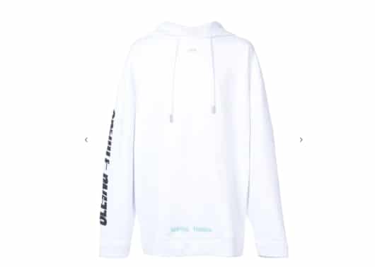 Off White Photocopy Hoodie White