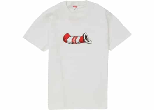 Supreme Cat in the Hat Tee White