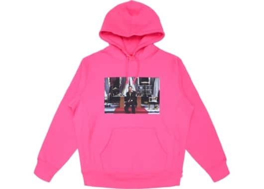 Supreme Scarface Friend Hoodie Pink