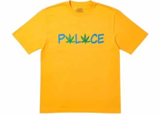 Palace Pwlwce Tee Yellow