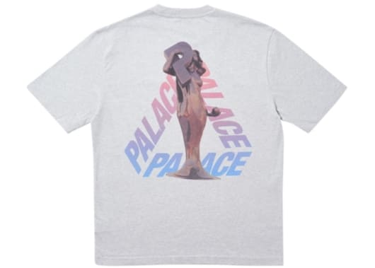 Palace Rolls P3 Tee Grey Marl - Image 2