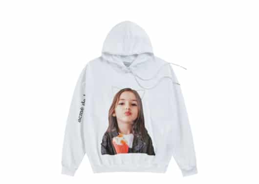 ADLV Baby Face Crown Girl Hoodie White