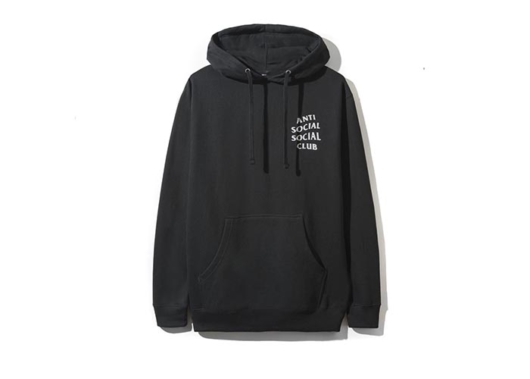 Anti Social Social Club ASSC Silver Blinded Hoodie Black - Image 2